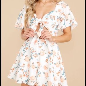 NWOT RED DRESS BOUTIQUE Floral Cut Out Romper